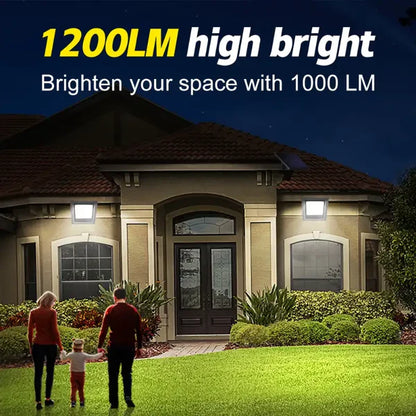 All-Night Solar Flood Light with 1000LM & 16ft Cord