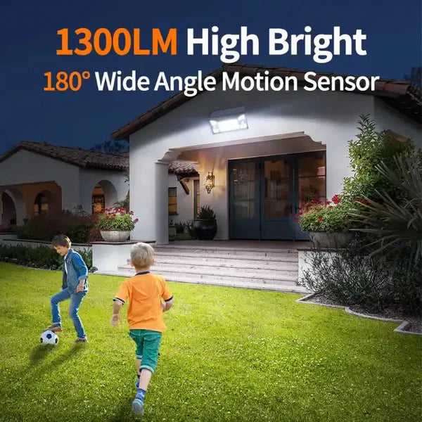 Foldable Solar Flood Light with Motion Sensor Outdoor Waterproof