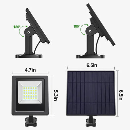 All-Night Solar Flood Light with 1000LM & 16ft Cord