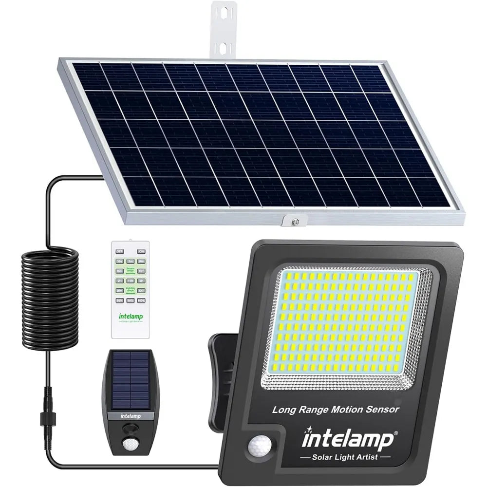 3000LM Linkable Solar Flood Light with Motion Sensor