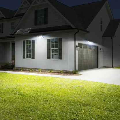 Solar Flood Light with Separate Solar Panel & Dual Motion Sensors