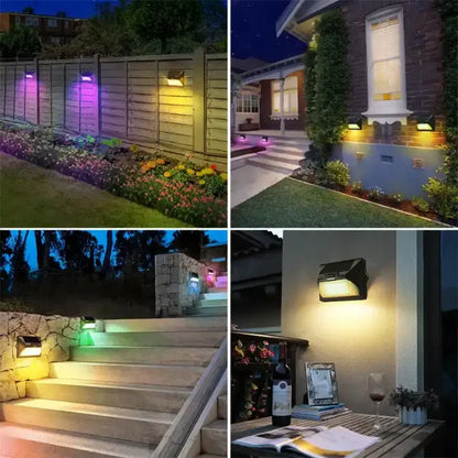 Solar Fence Lights - 9 Colors & RGB with Remote