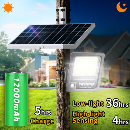 3000LM Linkable Solar Flood Light with Motion Sensor