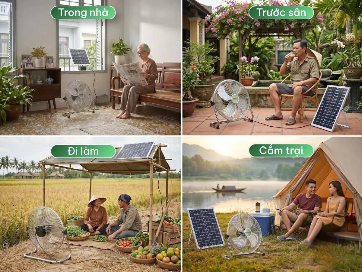 Thiết Kế Không Dây Linh Hoạt - "Trợ Thủ" Làm Mát Mọi Lúc, Mọi Nơi