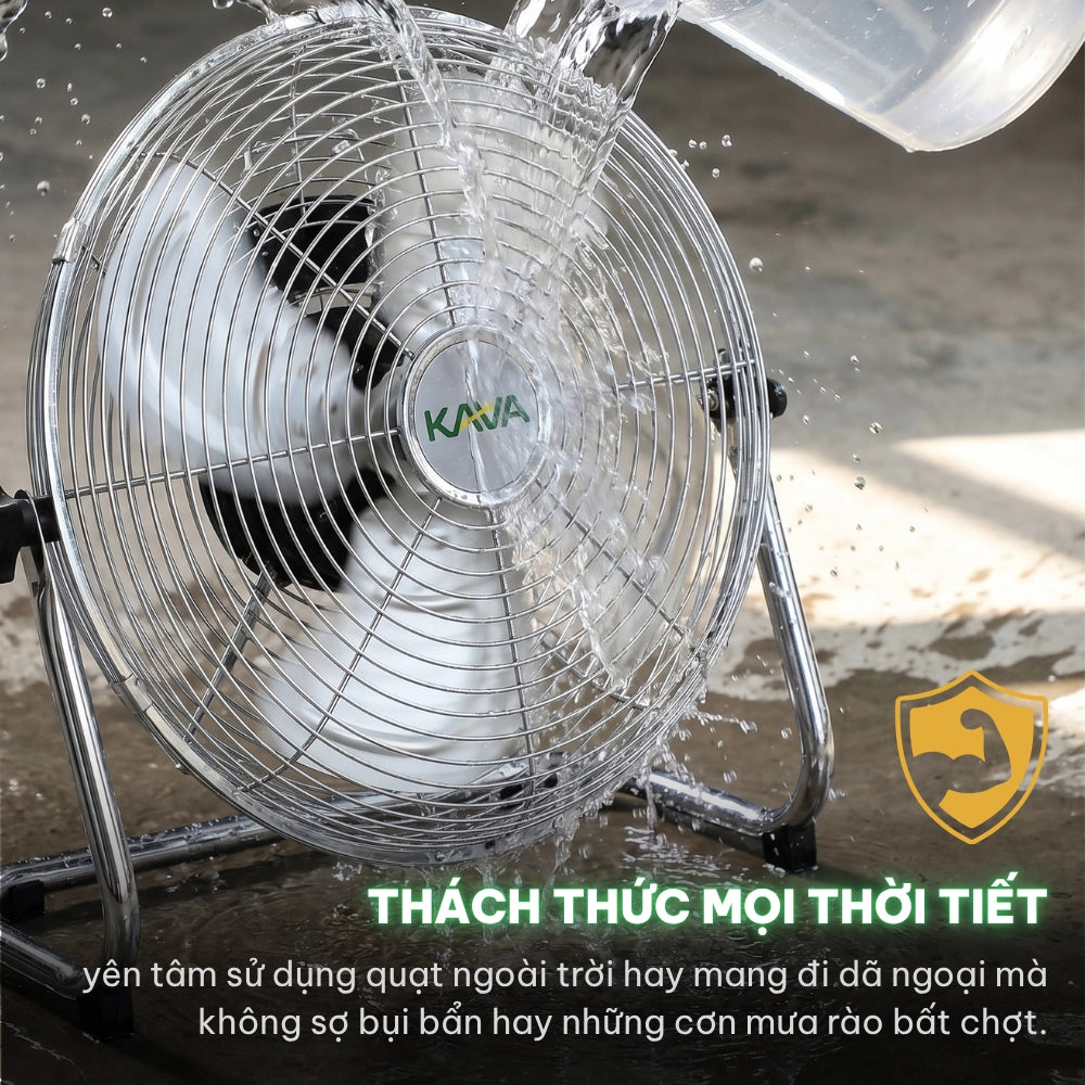 Quạt Tích Điện Chân Quỳ Năng Lượng Mặt Trời KAVA - Giải Pháp "Giải Nhiệt" Hoàn Hảo Khi Mất Điện