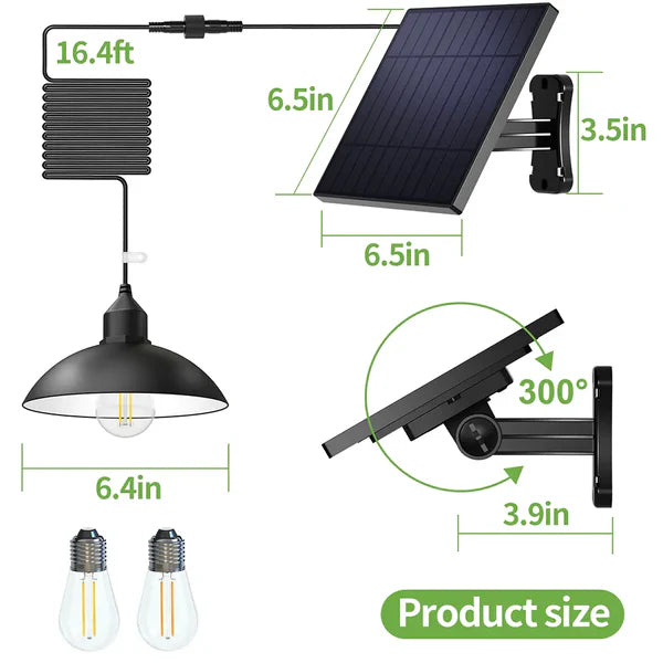 Solar Pendant Lights | Super Bright with 2 Color Temps