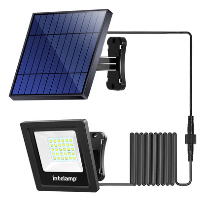 All-Night Solar Flood Light with 1000LM & 16ft Cord