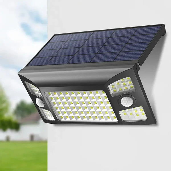Foldable Solar Flood Light with Motion Sensor Outdoor Waterproof