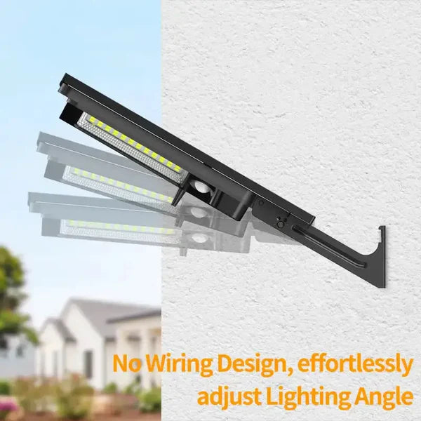 3000LM Solar Street Light with Linkable Dual Motion Sensors